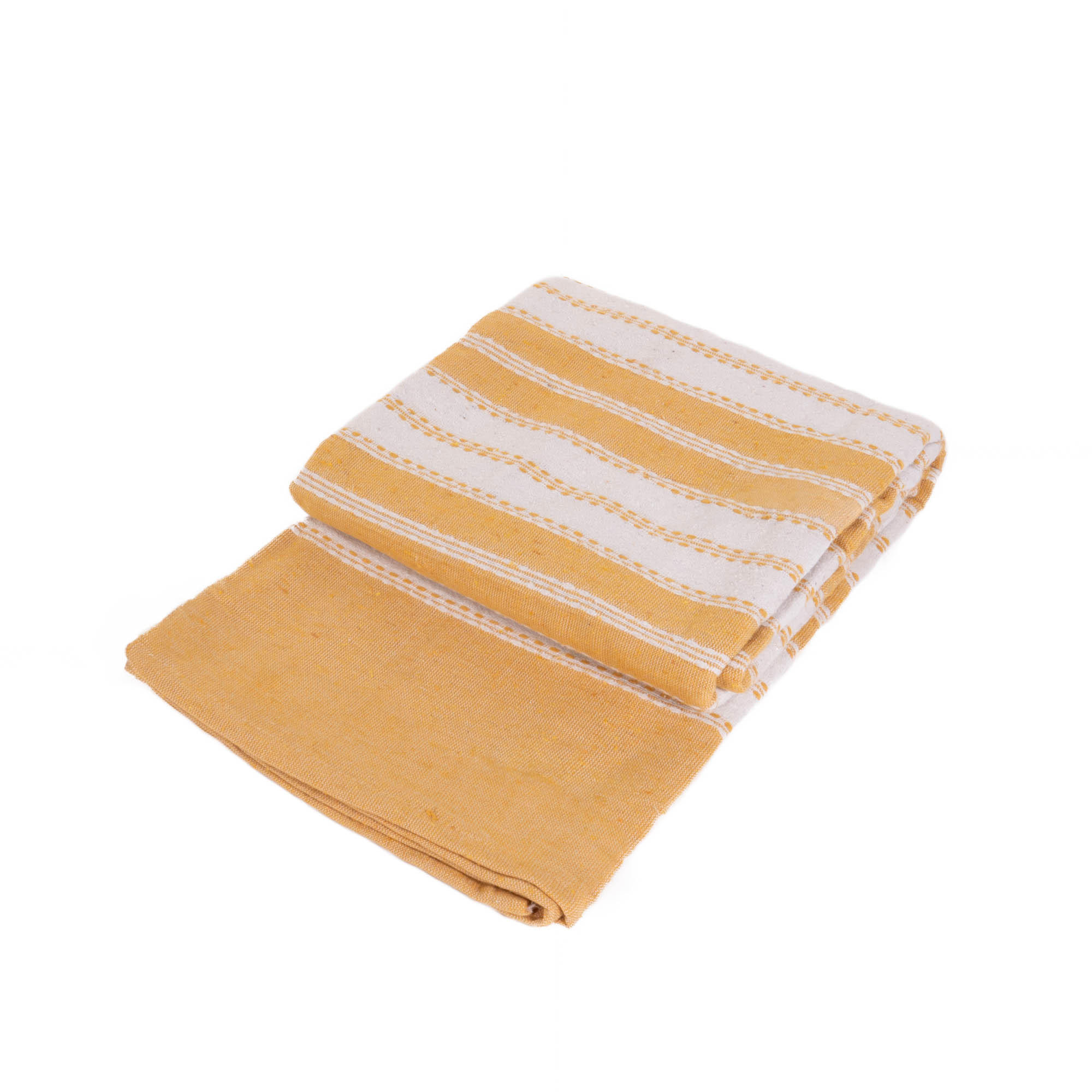 TAGESDECKE Abby 220/240 cm - Gelb, Naturmaterialien (220/240cm) - Douceur d´intérieur