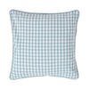 KISSENHÜLLE Vichy-Karo 45/45 cm, 100% Baumwolle - Blau, Textil (45/45cm) - Homescapes
