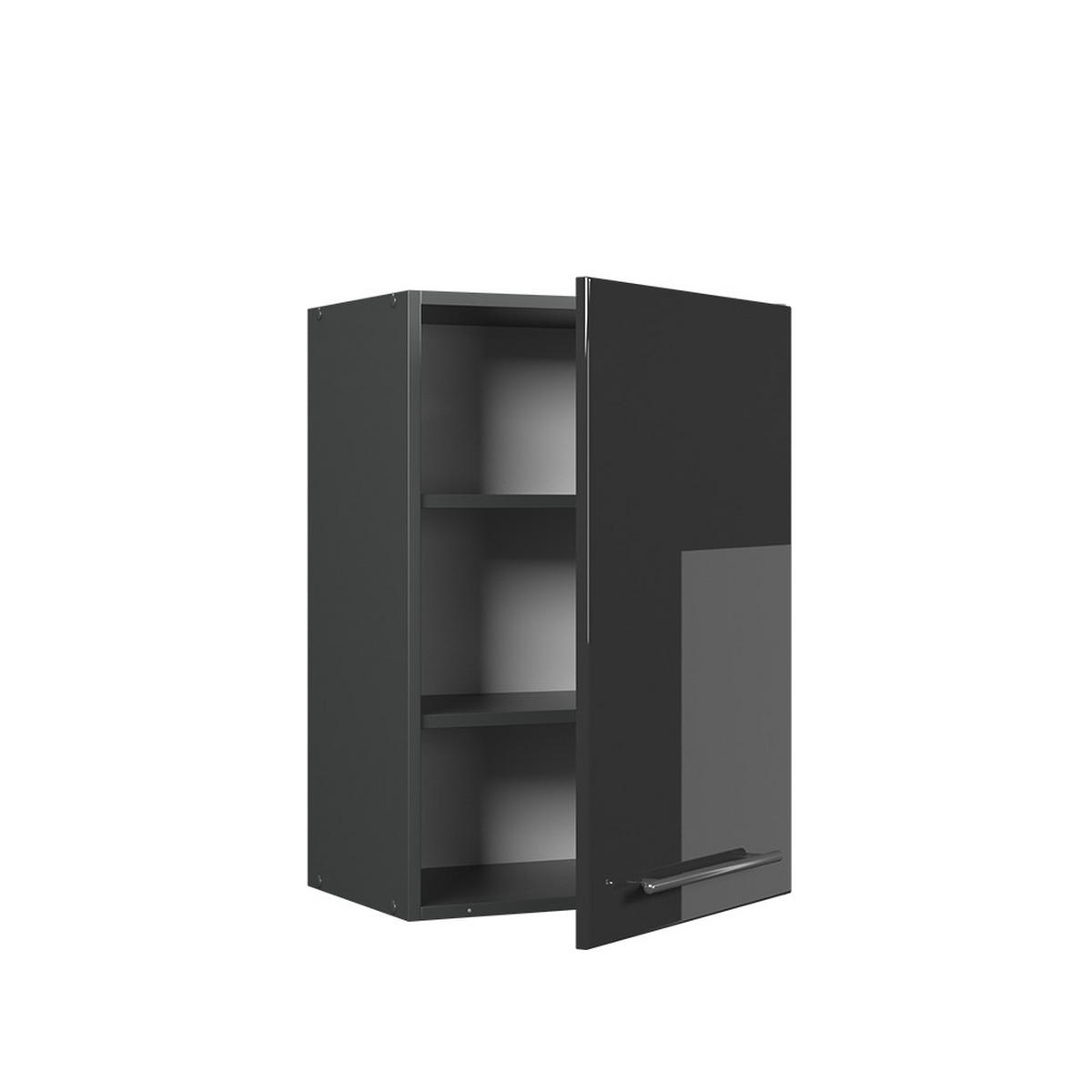 Schwarz Hochglanz/Anthrazit, Holzwerkstoff (50/72/34.1cm) - Vicco