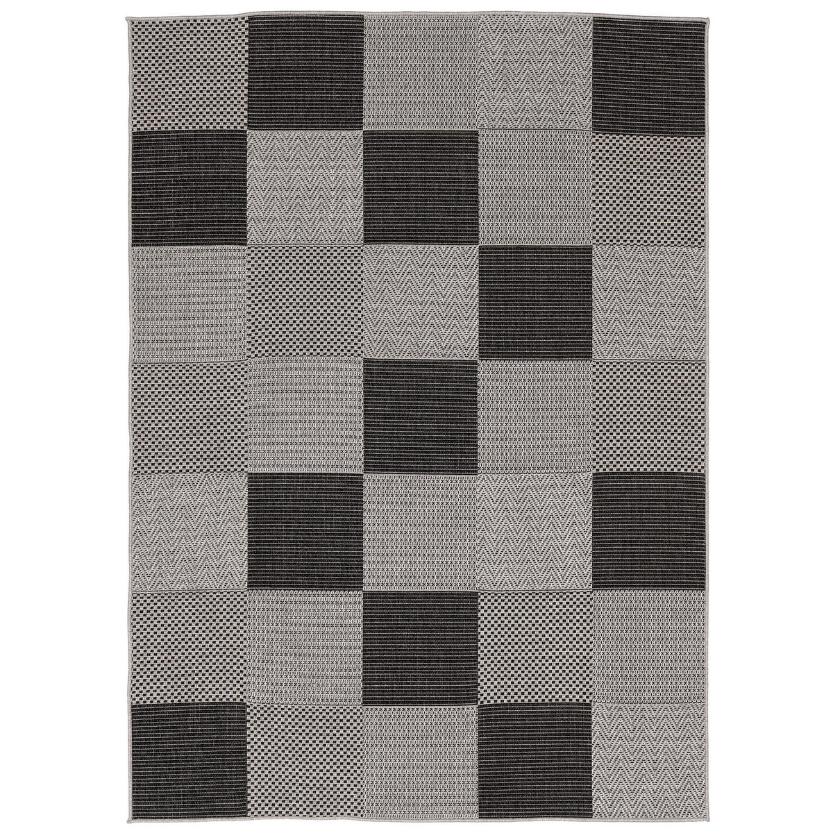IN & OUTDOOR TEPPICH FLACHGEWEBE MARBELLA KARO - Grau, Textil (160/230cm) - Pergamon