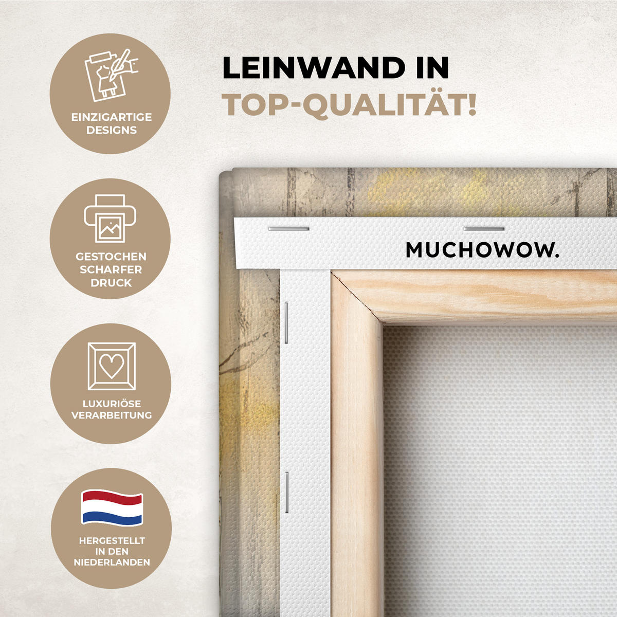 LEINWANDBILD Winter - Abstrakt - Schnee - Natur - Sonne Deko Wohnzimmer 20x30 cm - Grau, Textil (20/30cm) - MuchoWow