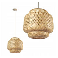 PENDELLEUCHTE BOHO - Beige, Holz/Metall (40/40/175cm) - kiki design