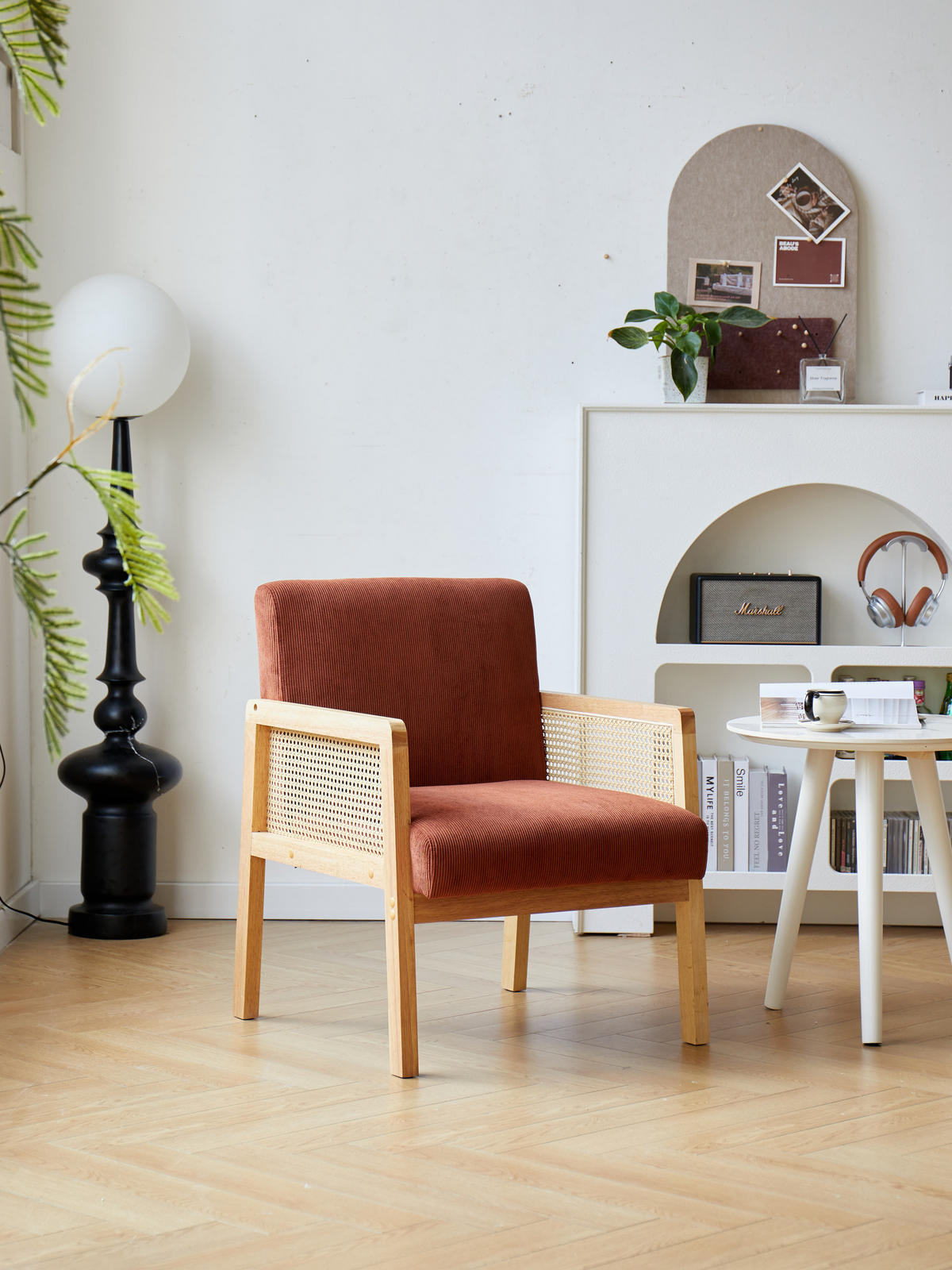 SESSEL Holz Terrakotta - Rot, Holz (60/76/64cm) - Nordlys