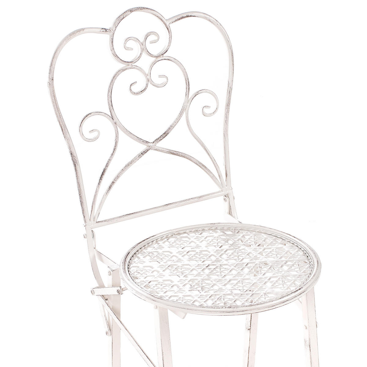 GARTEN-BARHOCKER 2er-Set Hellbeige Trieste - Beige, Metall (44/120/38cm) - Beliani