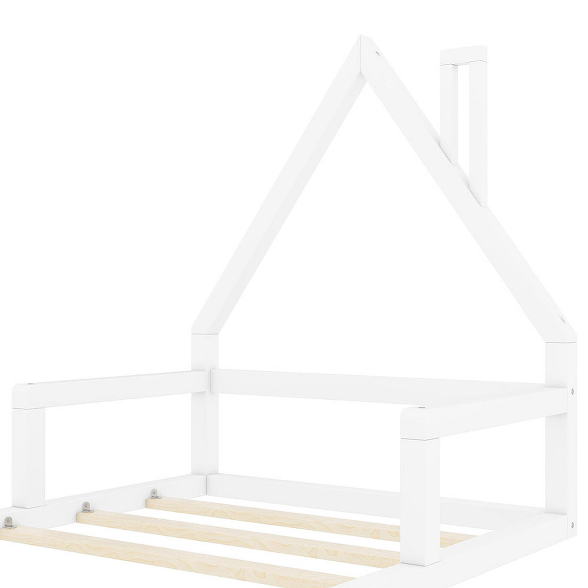 KINDERBETT 90/200 cm in Weiß - Weiß, Holz (90/200cm)