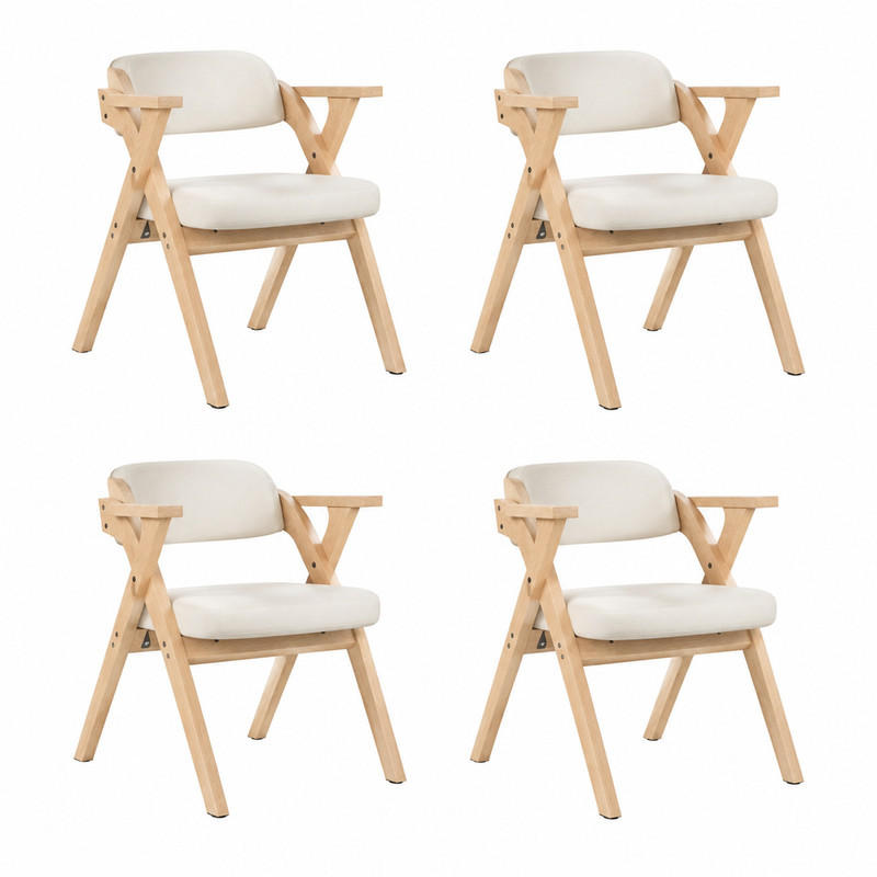 Meubliv Esszimmerstühle Beige 66.5x76x63.5 cm