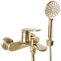 WANNENARMATUR MARCO BRUSH GOLD 19/15/11,5 cm - Goldfarben, Metall (15/11.5/19cm) - REA
