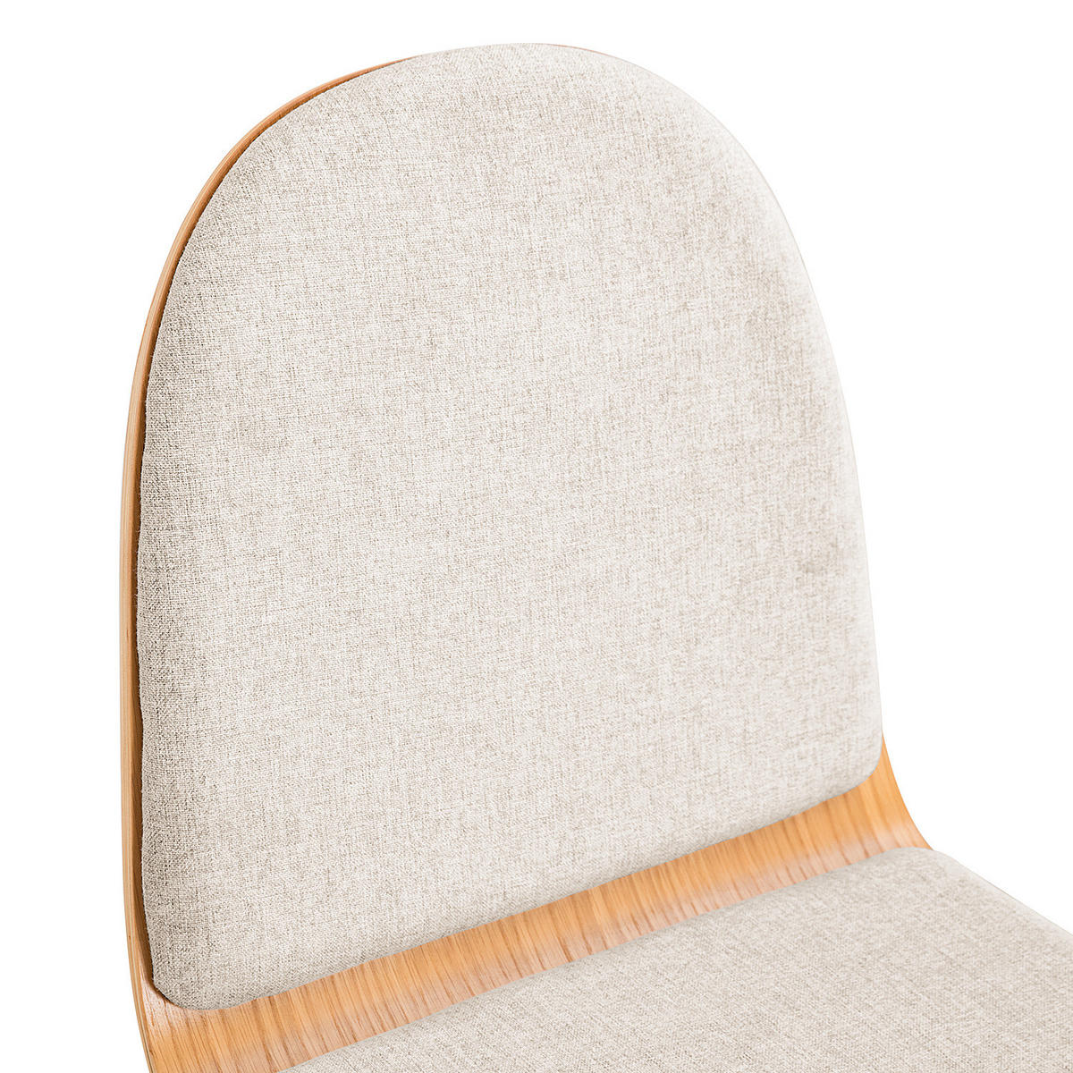 POLSTERSTUHL - 2er-Set - Beige, Holz (43/82/46cm) - home24