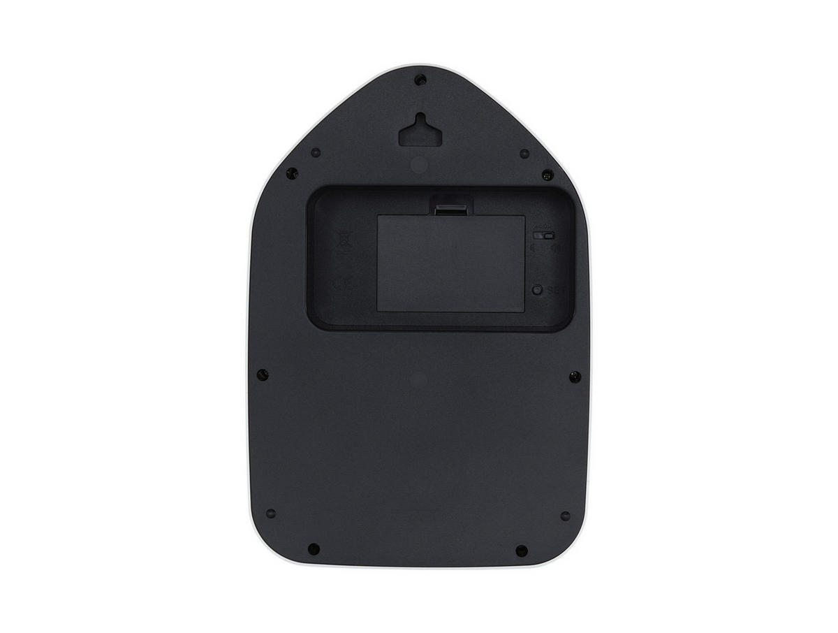 WANDUHR Modern Kitty Weiß 7.5/20/29.1 cm - Weiß, Kunststoff (20/29.1/7.5cm) - Karlsson