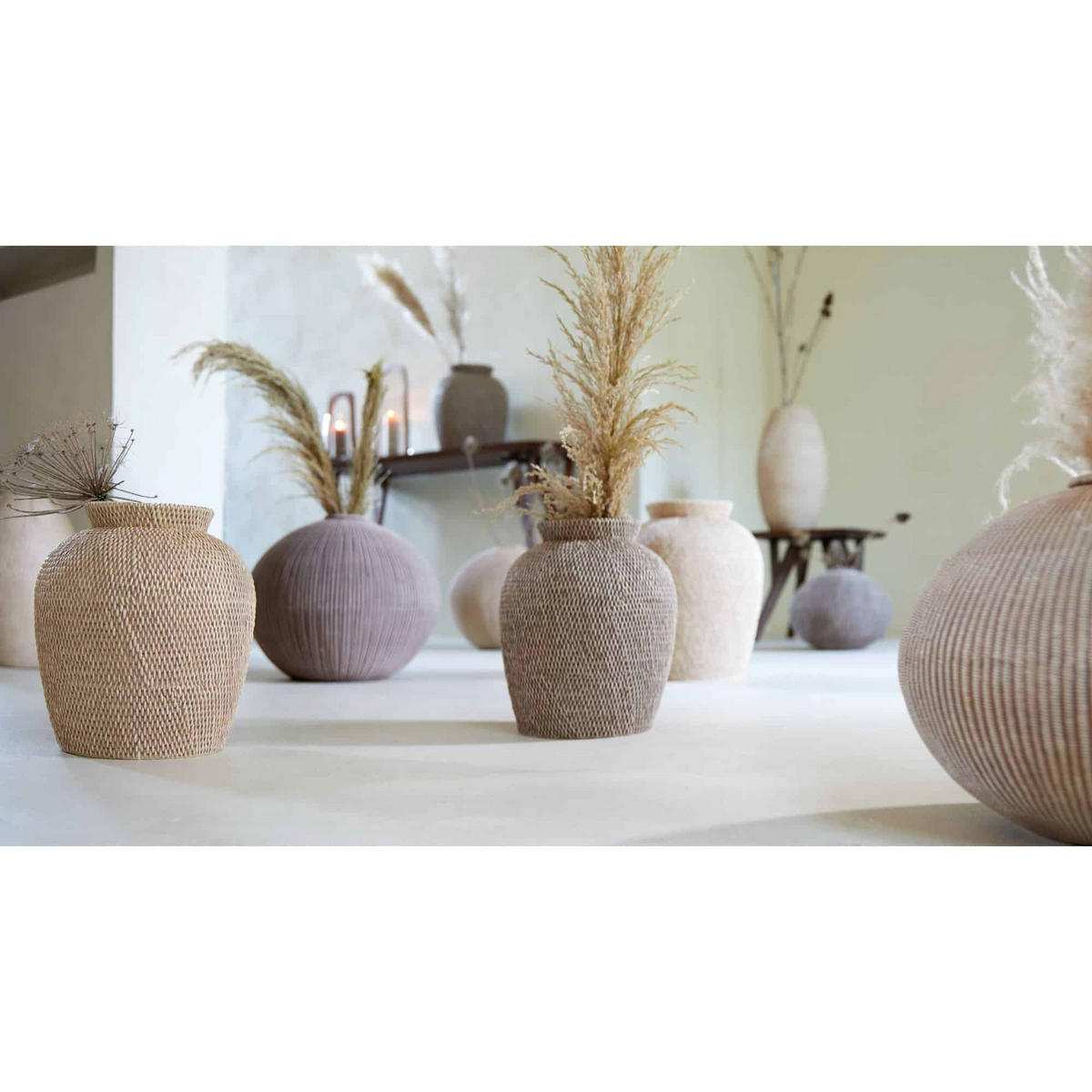 VASE Valerie Braun 35/35/26.5 cm - Braun, Kunststoff (26.5cm) - Light & Living