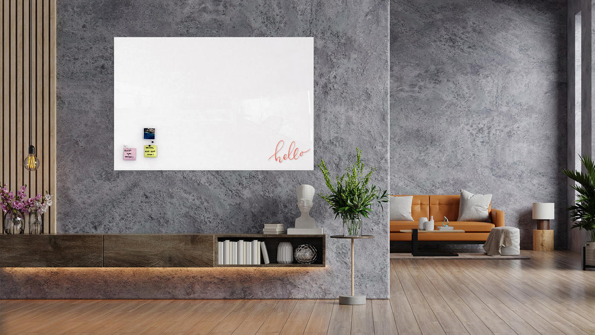 GLASBOARD - Premium SUPERWHITE Perlweiß 150x100cm - Weiß, Glas (150/100/0.8cm) - ALLboards