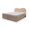 BOXBETT FLUVIA N 140x200 cm mit Matratze und Topper - Beige - Beige, Holz (140/200cm) - MASSENO
