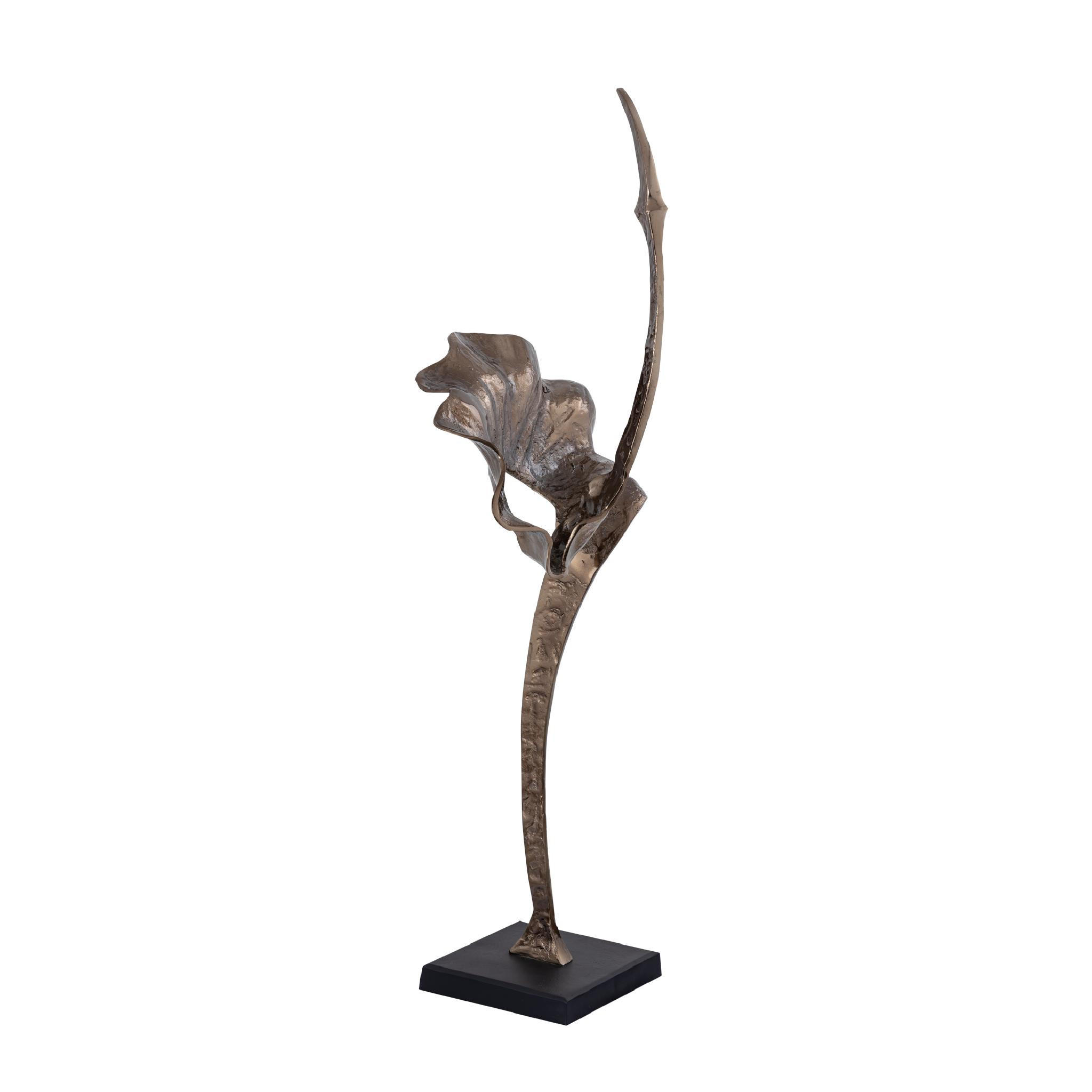 SKULPTUR Yobie Braun 48/34/124cm - Braun, Metall (34/124/48cm) - PTMD Collection
