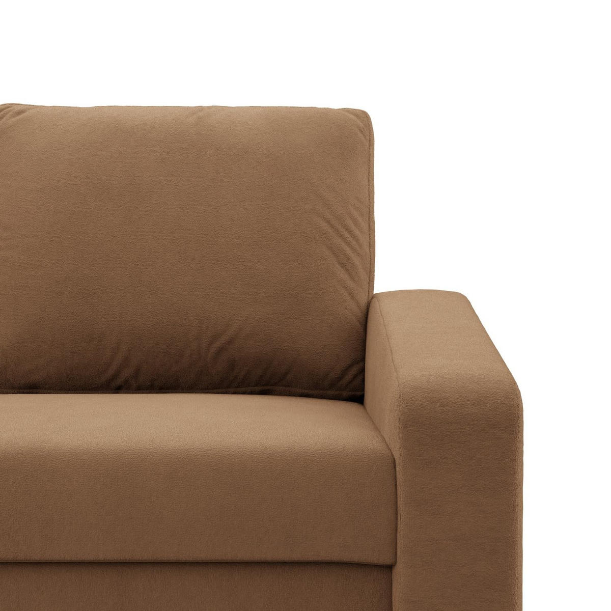 SOFA 3-SITZER MIT SCHLAFFUNKTION NEO, Braun - Braun, Textil (220/92/92cm)