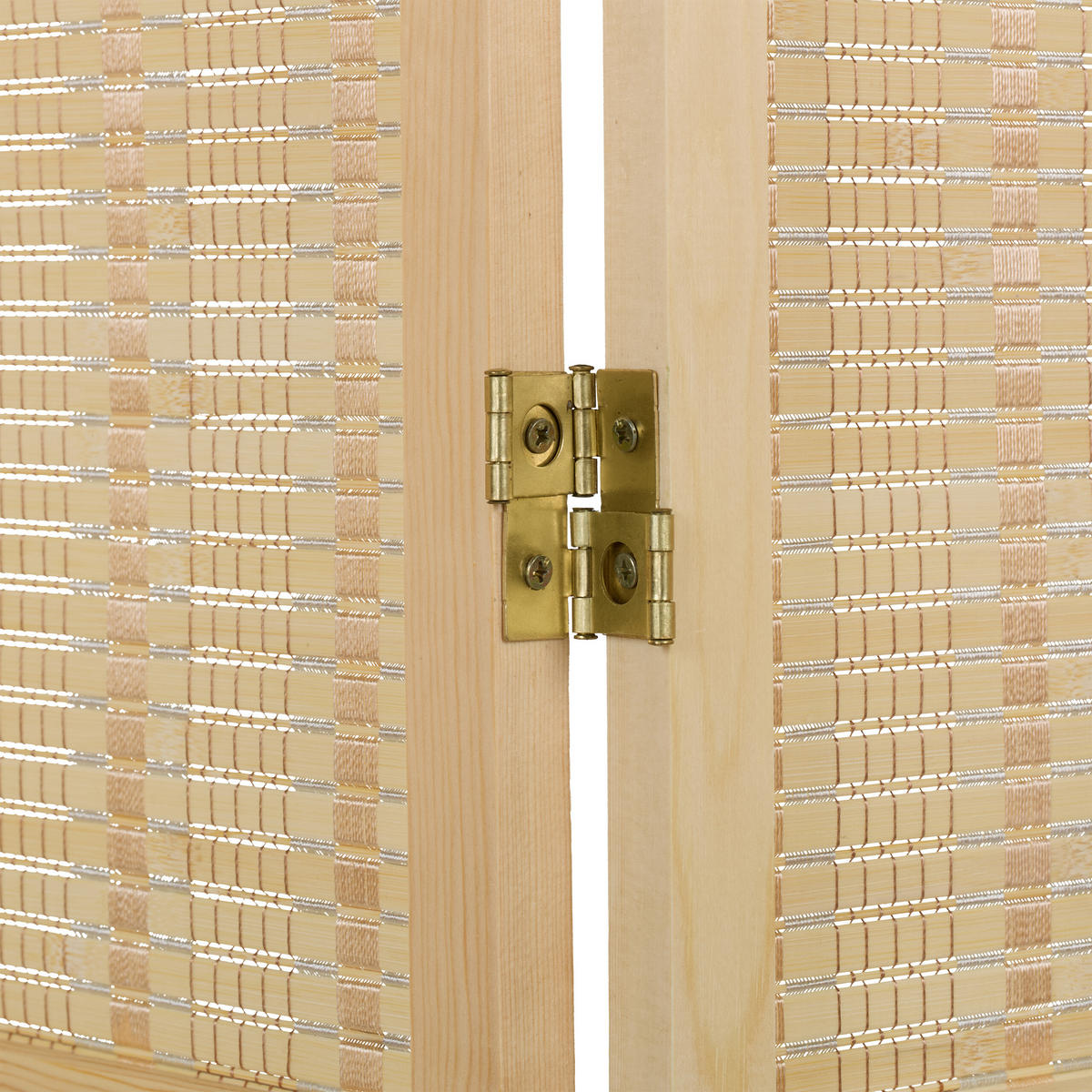 PARAVENT - Hellbraun, Holz (182/180/2cm) - Relaxdays