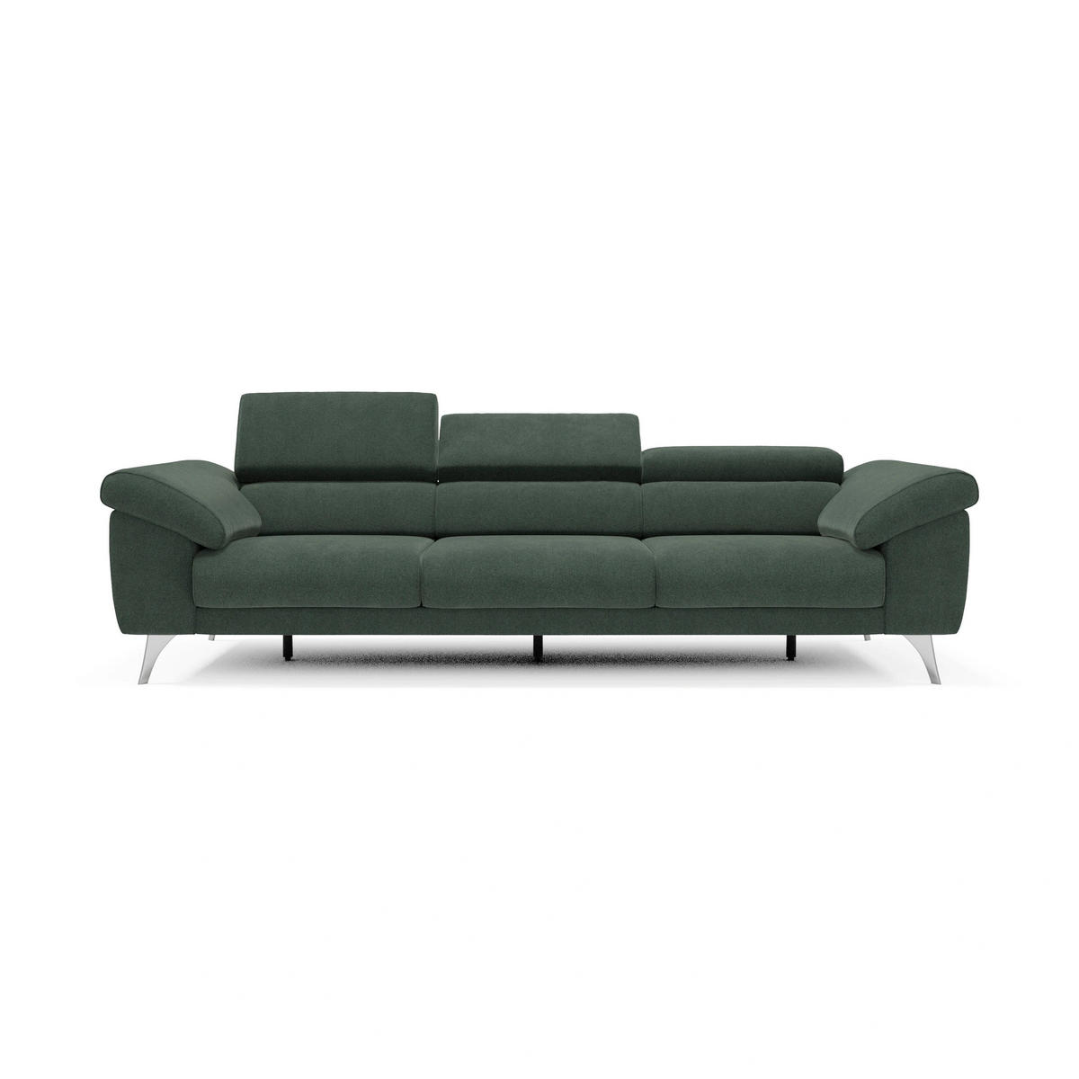 LINEARSOFA Donatello - Grün, Metall (265/76/102cm) - Divani.store