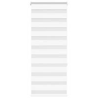 DOPPELROLLO 65/150 cm Stoffbreite 60,9 cm aus Polyester Weiß - Weiß, Textil (65/150cm) - vidaXL