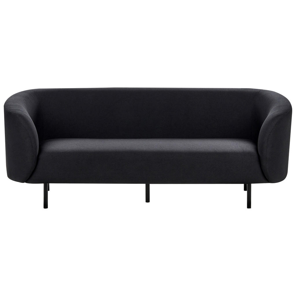 CANAPEA 3 LOCURI textil neagră Loen