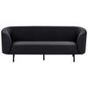 3-SITZER-SOFA Stoff schwarz Loen - Schwarz, Textil (200/79/70cm) - Beliani