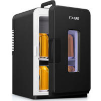 MINIKÜHLSCHRANK black 15L - Schwarz, Metall (25/31/45cm) - FOHERE