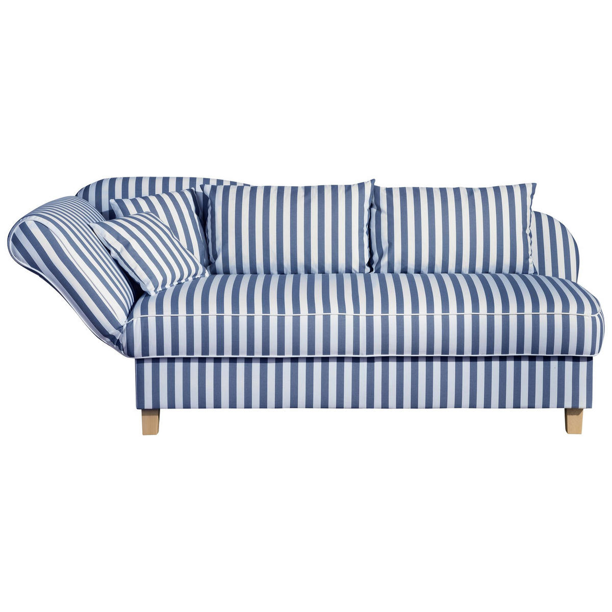 RECAMIERE Armlehne links Katia Flachgewebe blau - Blau, Kunststoff (190/82/88cm) - 58aufmkessel