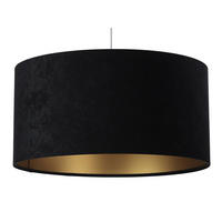 HÄNGELEUCHTE Gold 50/25 cm - Goldfarben/Schwarz, Kunststoff (50/0.8/25cm) - ONZENO