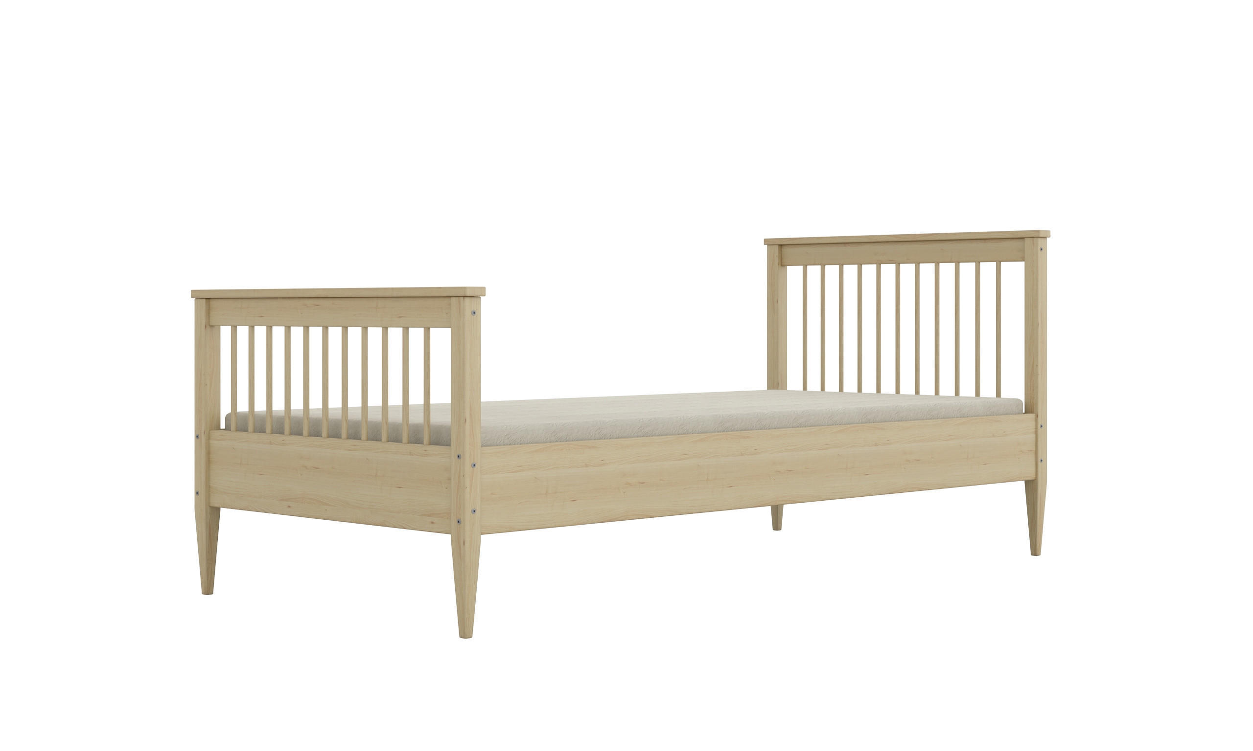 KINDERBETT Emili 80/90 -160/180/200 cm natur lackiert 90/200 - Sonoma Eiche, Holz (80/180cm) - RAUMHIRSCH FURNITURE