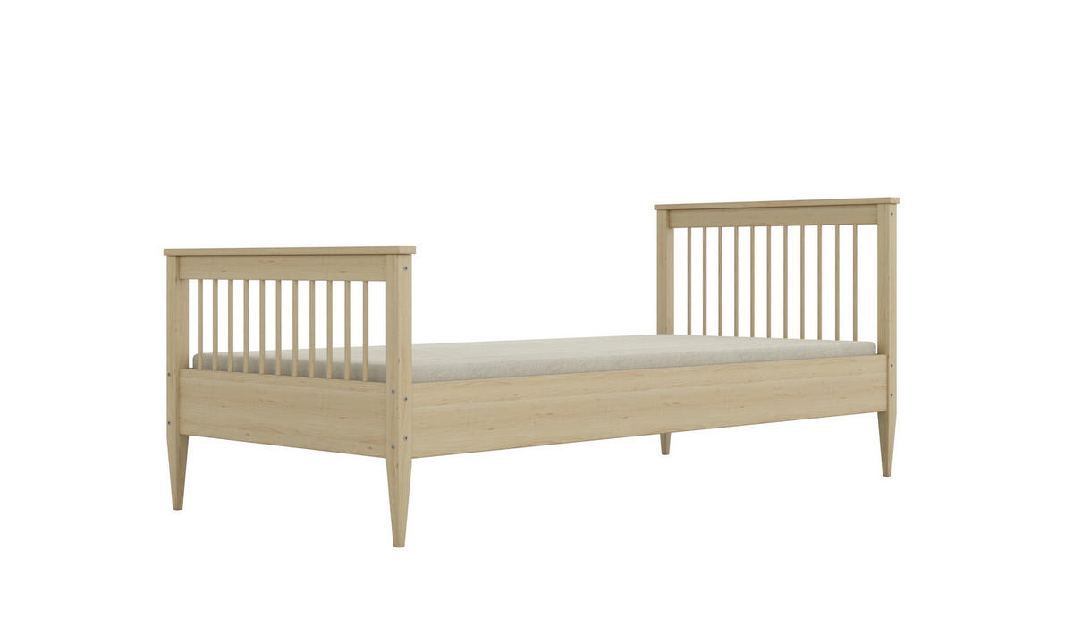 KINDERBETT Emili 80/90 -160/180/200 cm natur lackiert 90/200 - Sonoma Eiche, Holz (80/180cm) - RAUMHIRSCH FURNITURE
