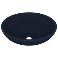 WASCHBECKEN Lange 40/33/13.5 cm - Dunkelblau, Keramik (40/13.5/33cm) - Nettlife
