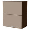 KLAPPHÄNGESCHRANK Brerra W8B/60-AV Lava / RAL 1019 graubeige Matt 60 / 32,5 / 72cm - Dunkelgrau/Graubraun, Holz/Holzwerkstoff (60/72/32.5cm) - Feldmann-Wohnen