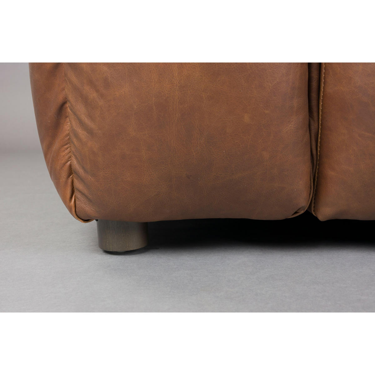 SOFA 3-SITZER Hackman Leder Chokolade/ Braun - Braun, Leder (264/84/102cm) - Dutchbone