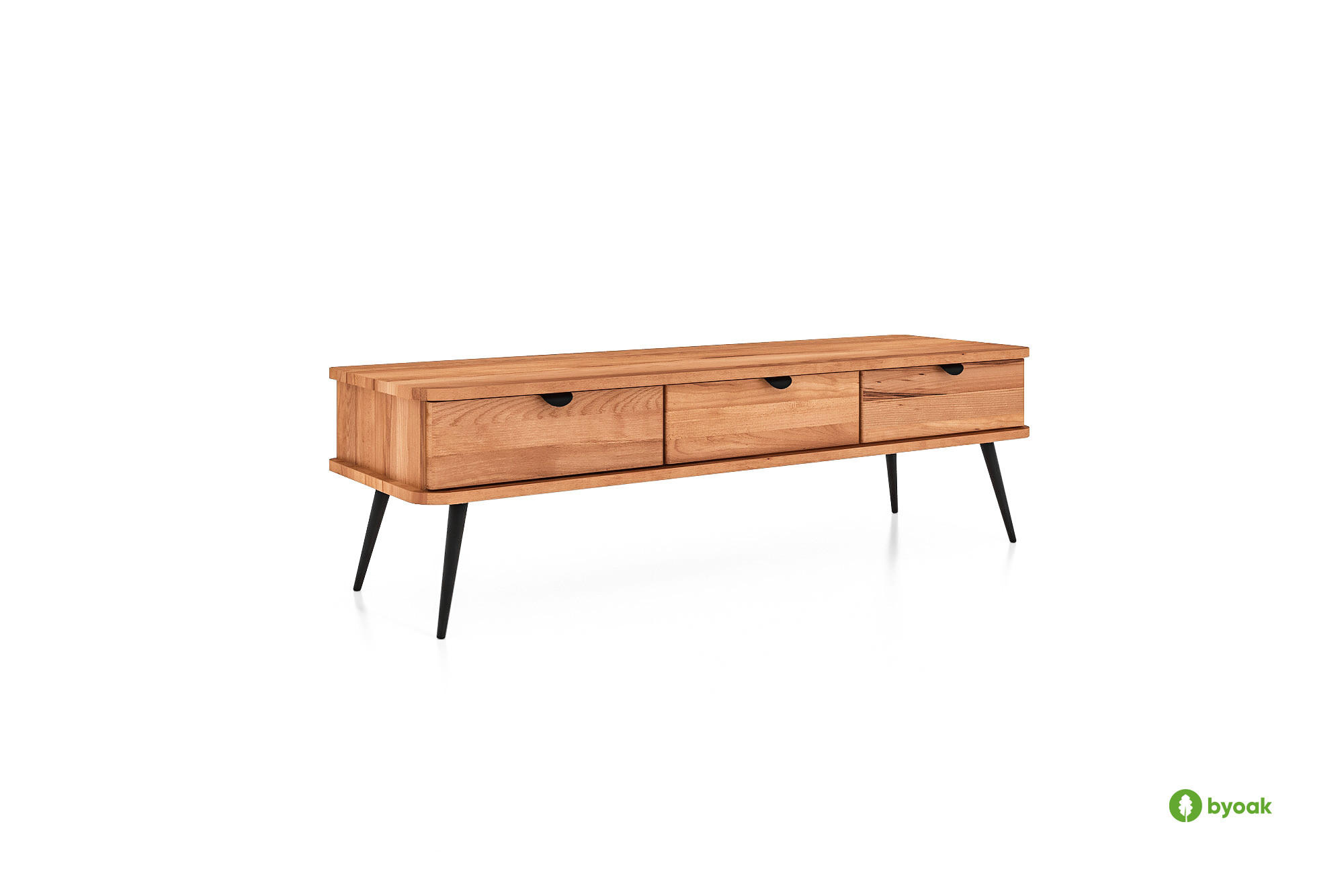 LOWBOARD LINA Kernbuche - Kernbuche, Holz (144/42/46cm) - byoak