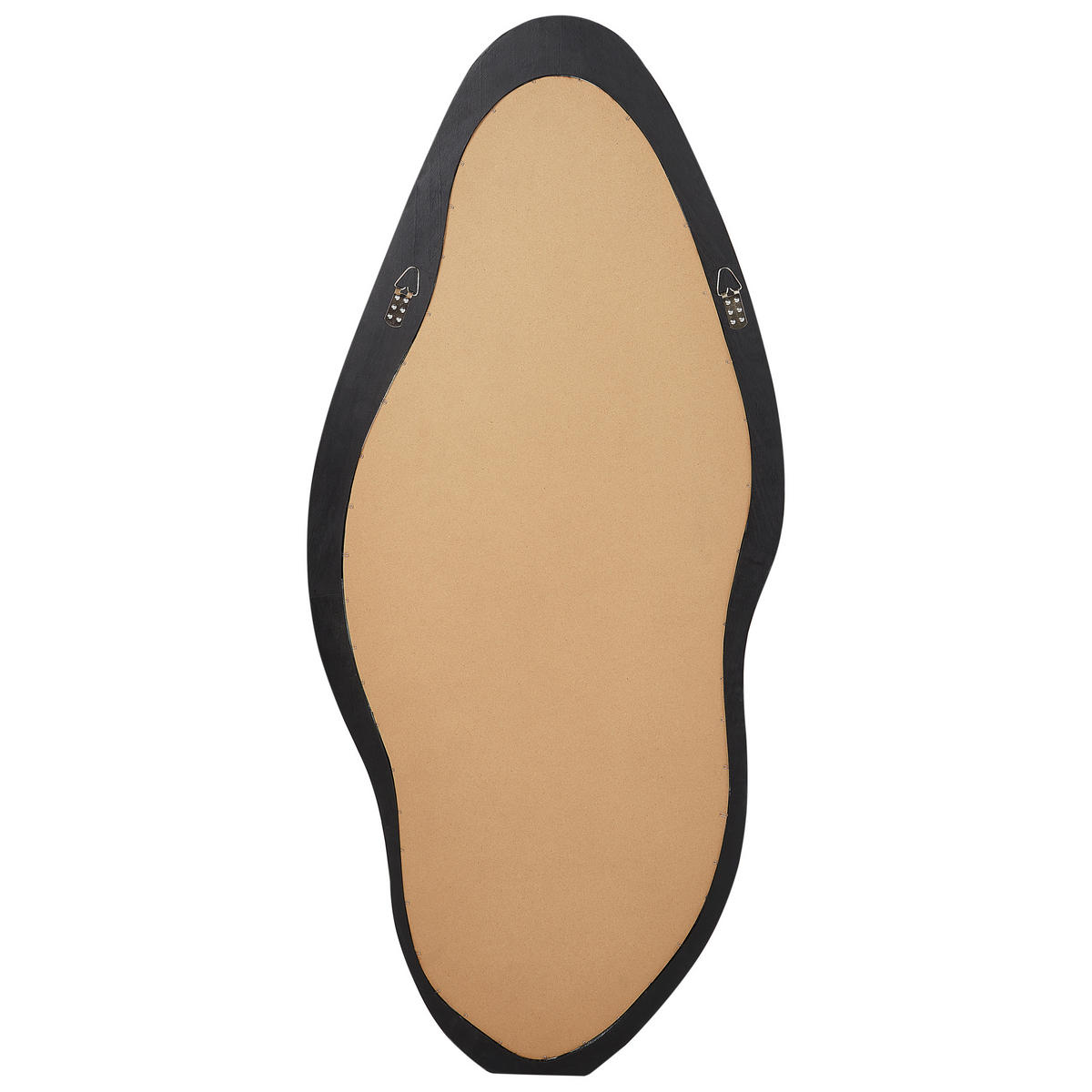 WANDSPIEGEL 80/180 cm Paulownia-Holz Schwarz Blet - Schwarz, Holz (80/180/3cm) - Beliani