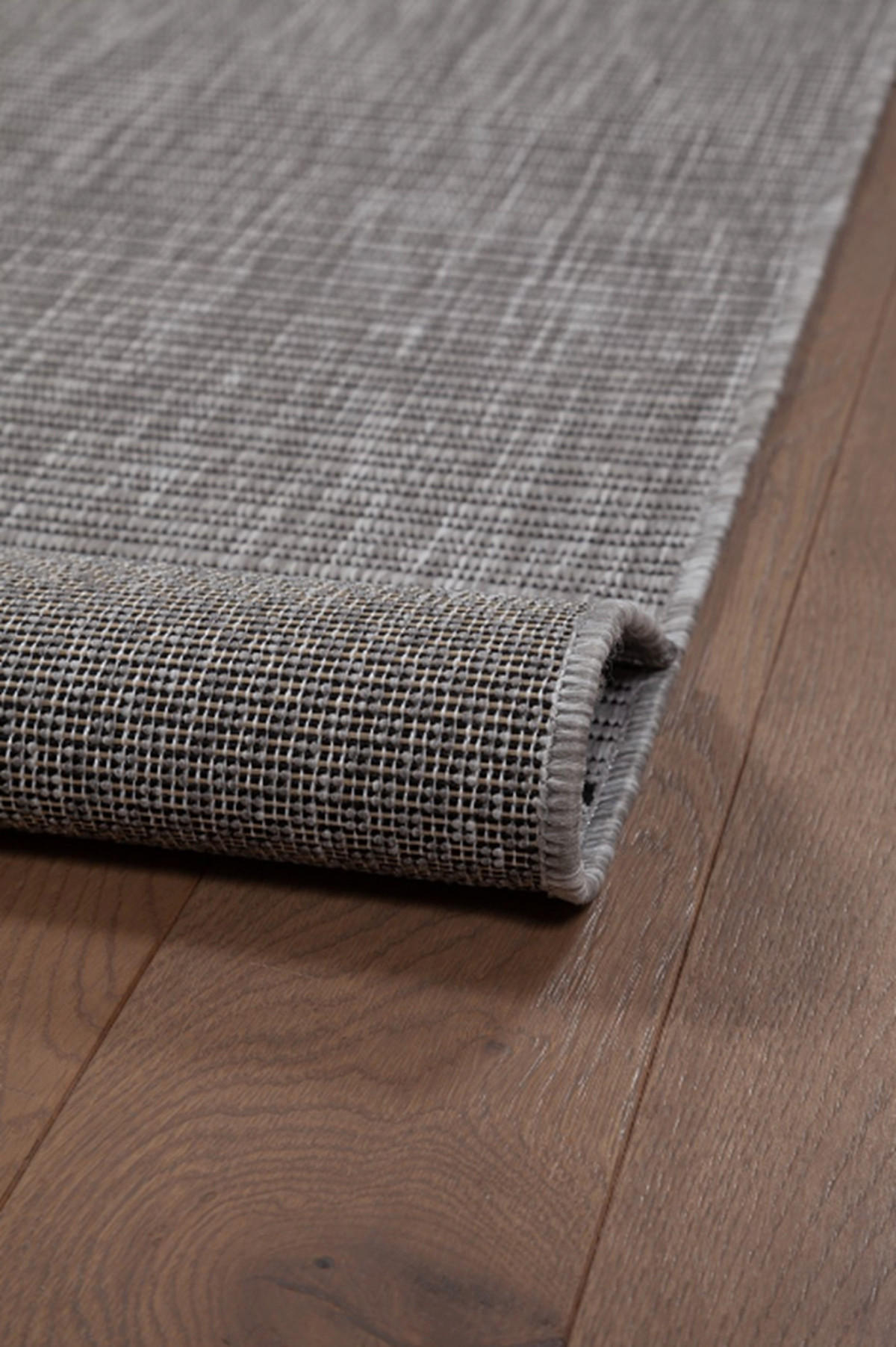 TEPPICH modern Flachgewebe GRAZIELLA Grau 120 x 170 cm - Grau, Textil (120/170cm) - Novatrend
