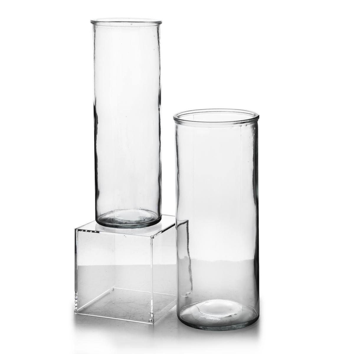 VASE Serenite Transparent 10x10xh30 cm Glas - Transparent, Glas (30cm) - Mondex