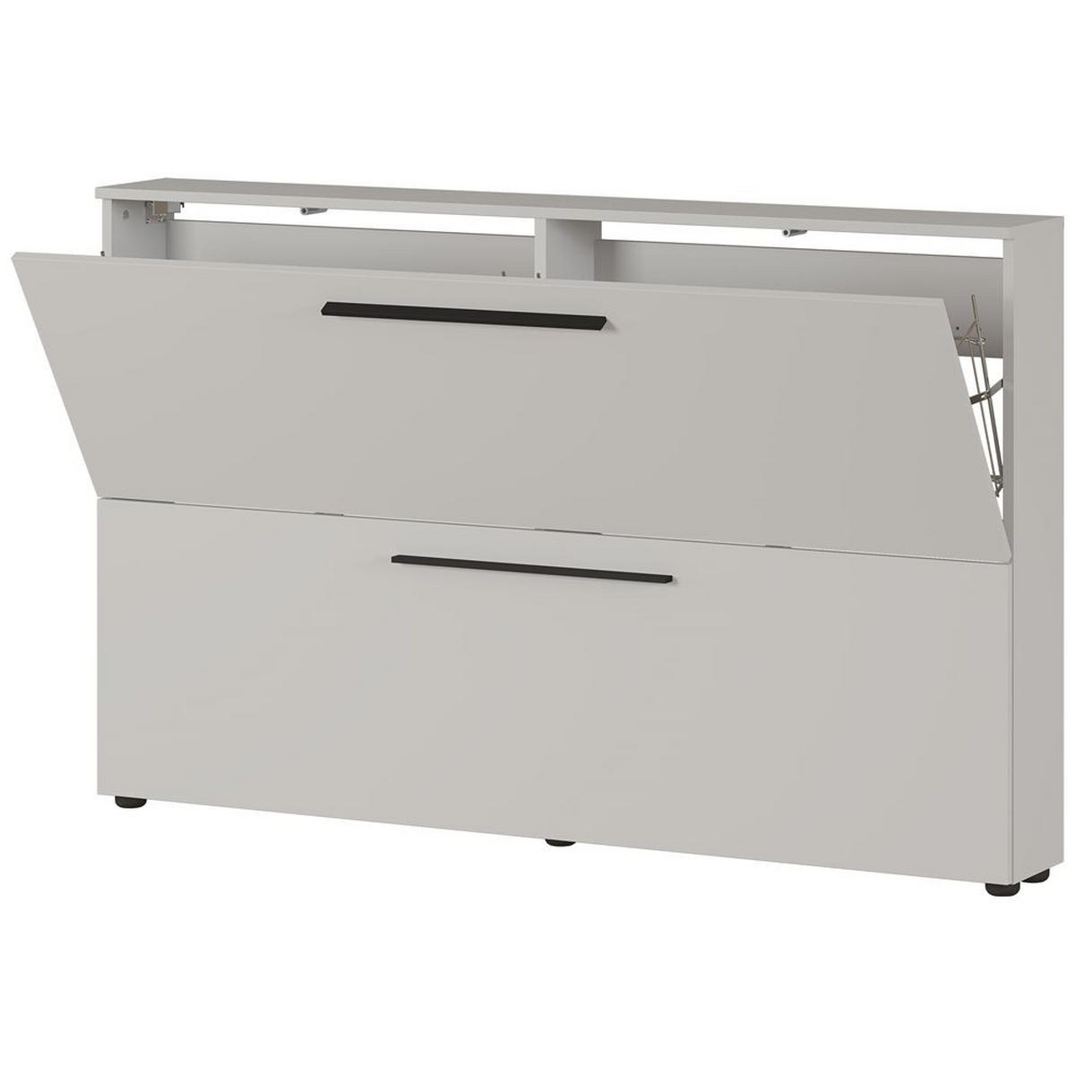 SCHUHSCHRANK Utrera-01 - Kaschmir, Holzwerkstoff (140/85/19cm) - Lomado