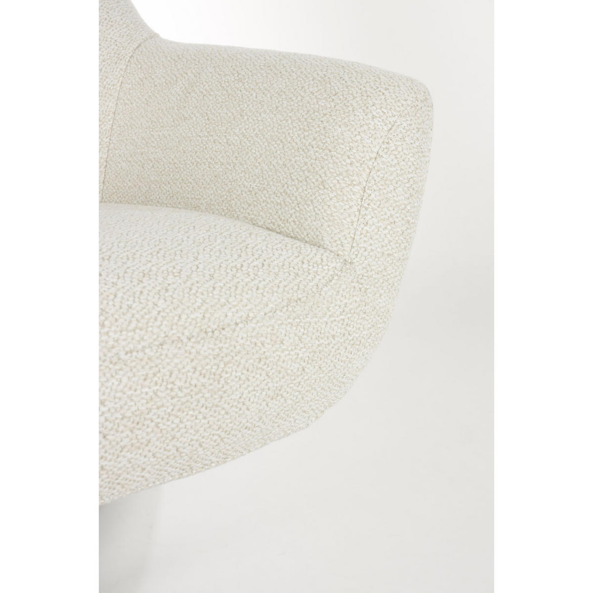 SESSEL Yuki Drehbar Off White - Weiß, Kunststoff (73/94.5/84.5cm) - Housecraft Living