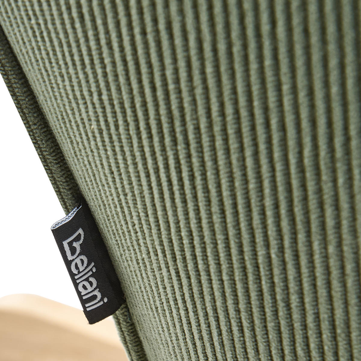 SCHAUKELSESSEL Cord Dunkelgrün Arset - Grün, Textil (71/104/83cm) - Beliani