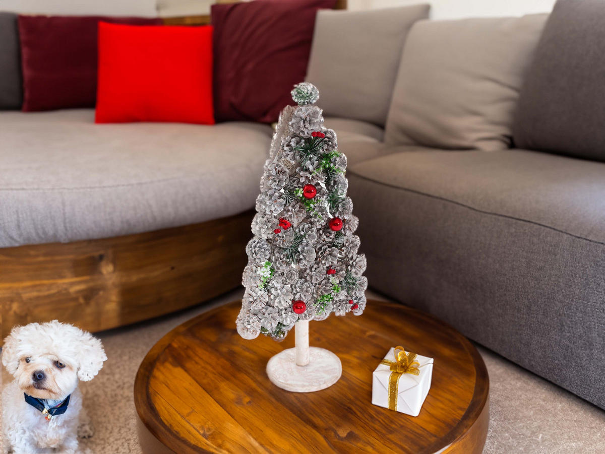 DEKO-WEIHNACHTSBAUM Weiß - Weiß, Holz (60cm) - MCW