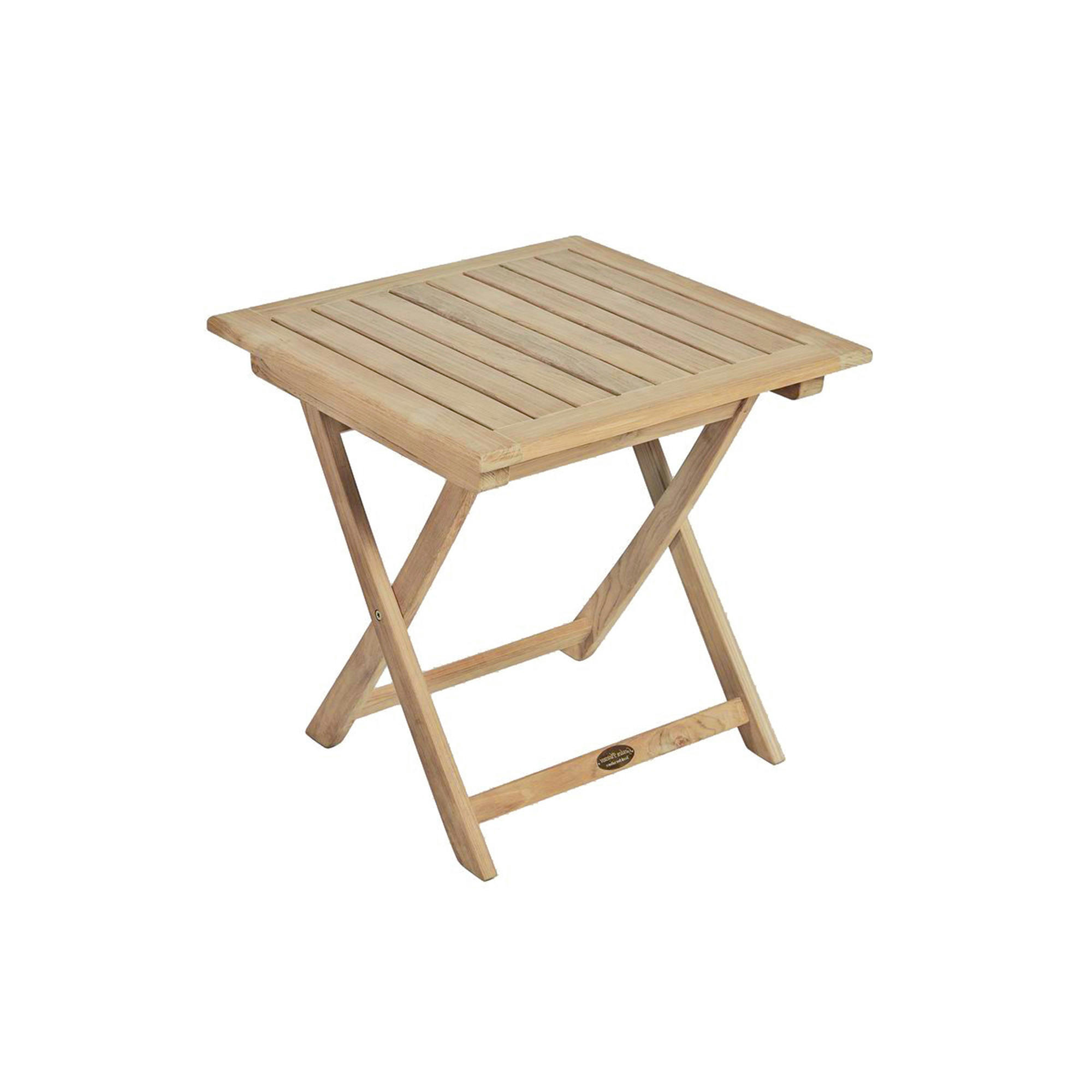 BEISTELLTISCH Leo quadratisch Teak Natur 50x50x50cm - Hellbraun, Holz (50/50/50cm) - DELUKE