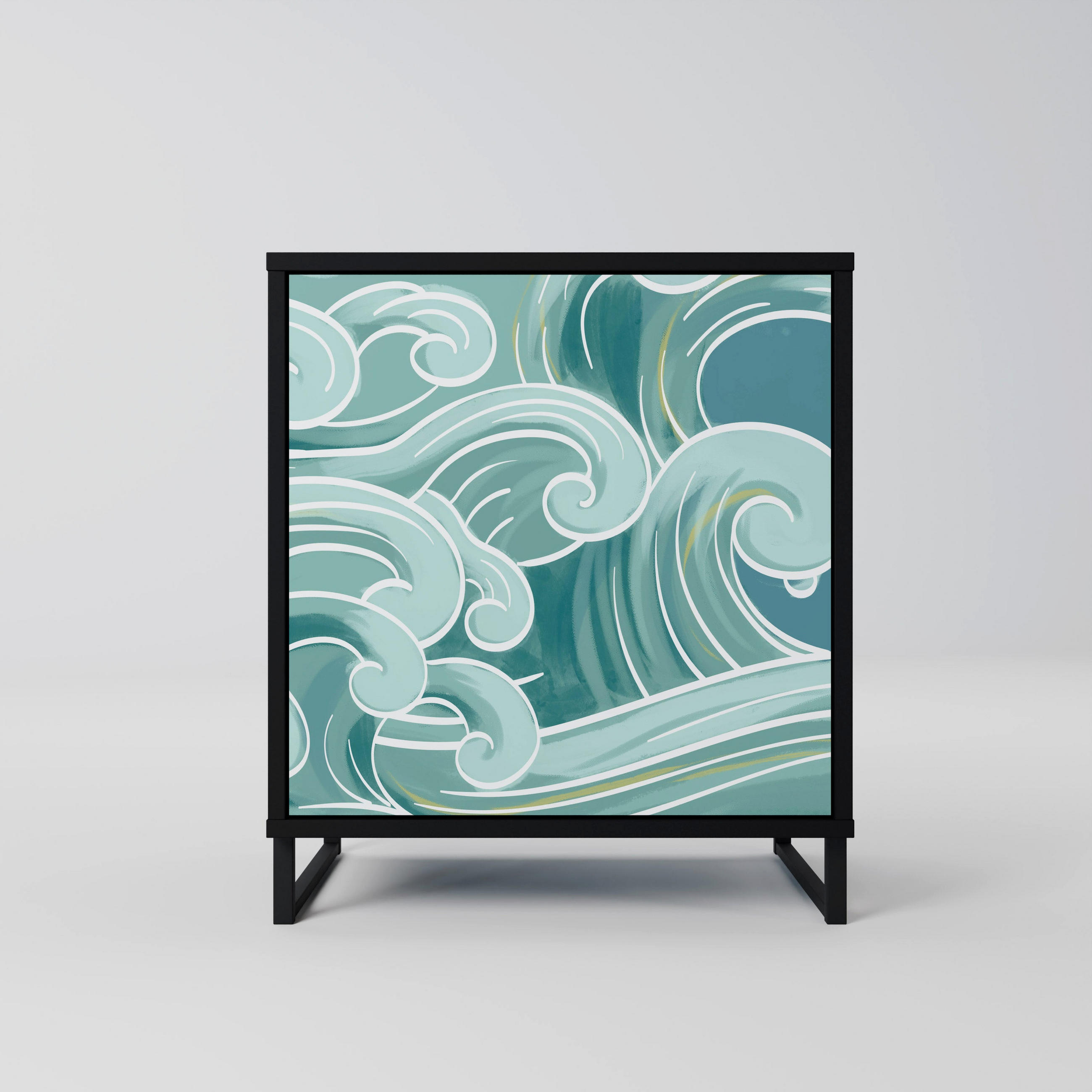 SpaceRebels Sideboard Schwarz 57.5x67.5x42 cm