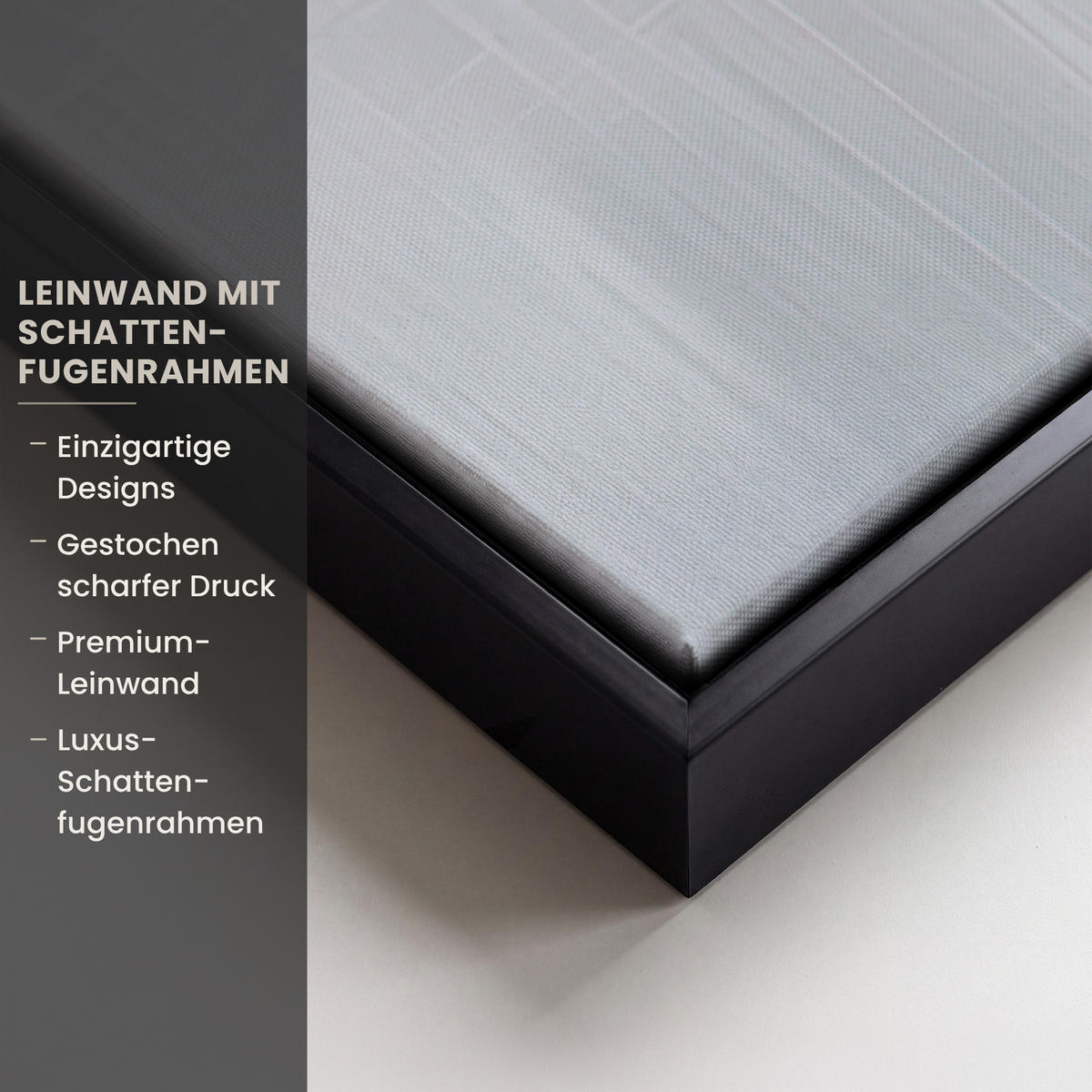 LEINWAND Bilder mit Rahmen - Abstrakt - Malerei - Christentum - Kreuz - 60x90 - Weiß, Textil (60/90cm) - MuchoWow