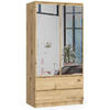 KLEIDERSCHRANK Eiche Artisan 180/90/51 - Eiche Artisan, Holzwerkstoff (90/180/51cm) - RAUMHIRSCH FURNITURE