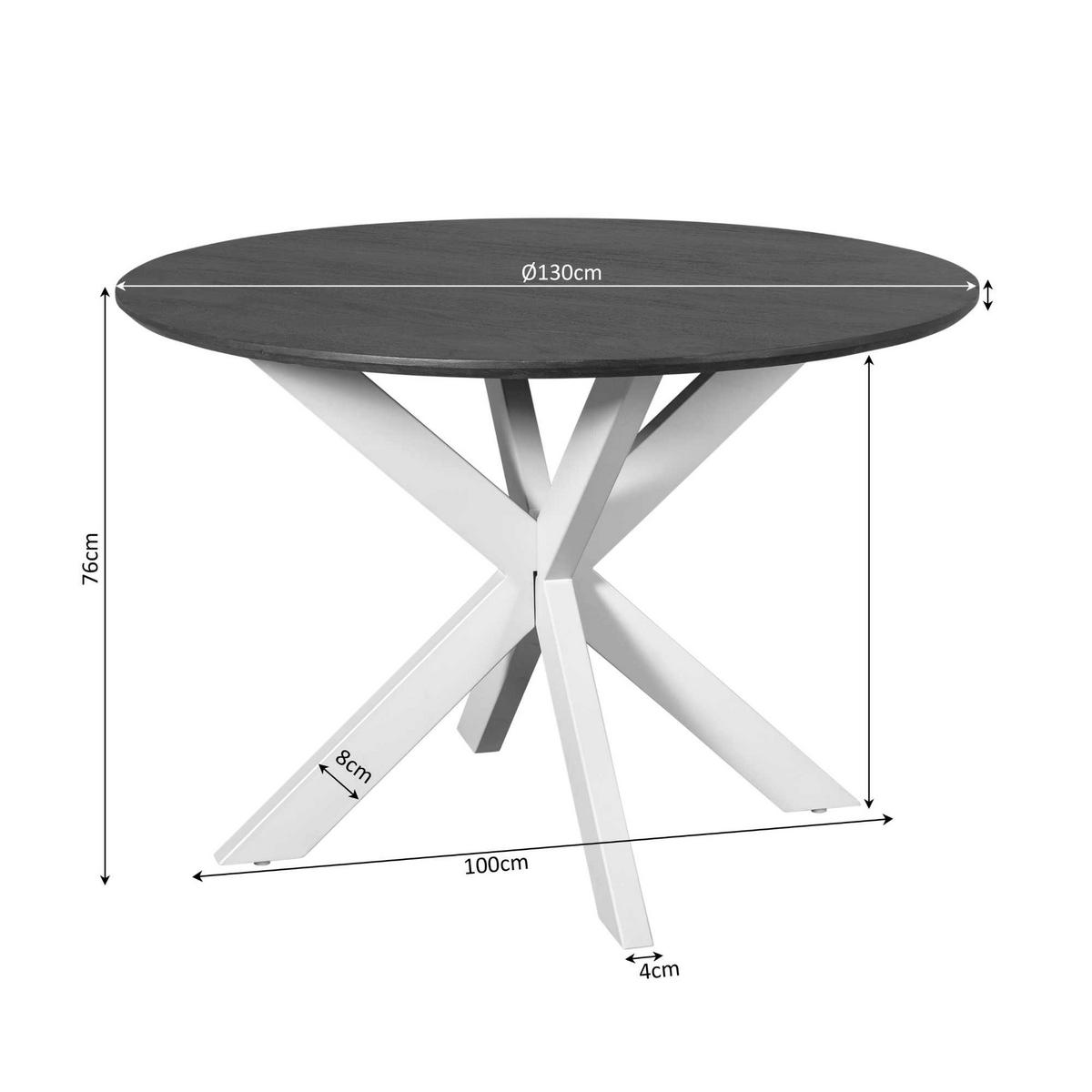 ESSTISCH Madison Braun 130/130/76 cm - Braun, Holz (130/130/76cm) - Starfurn