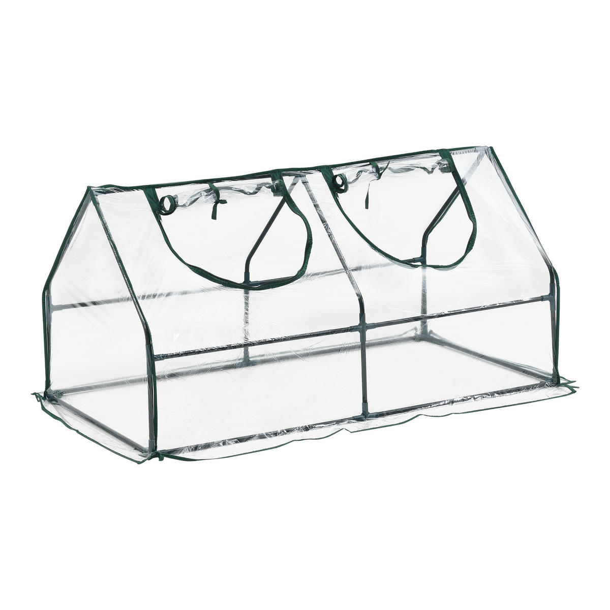 GEWÄCHSHAUS Laubach - Transparent, Kunststoff (120/60/60cm) - [en.casa]