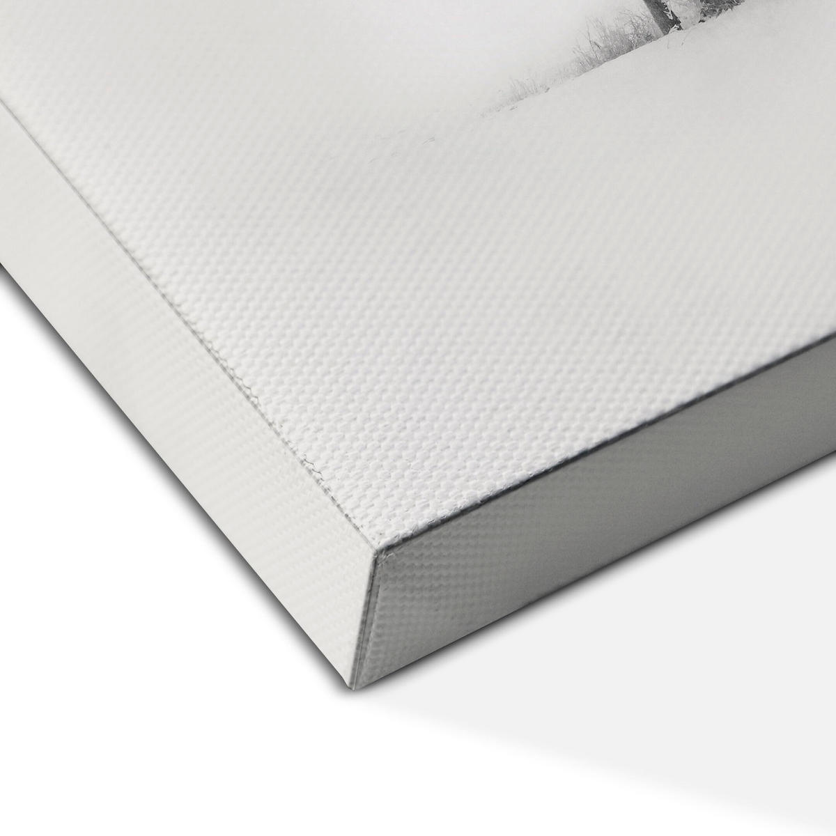 LEINWANDBILD Winter 3-tlg. 90x60 cm - Weiß, Holz (90/60cm) - LUMASOUL