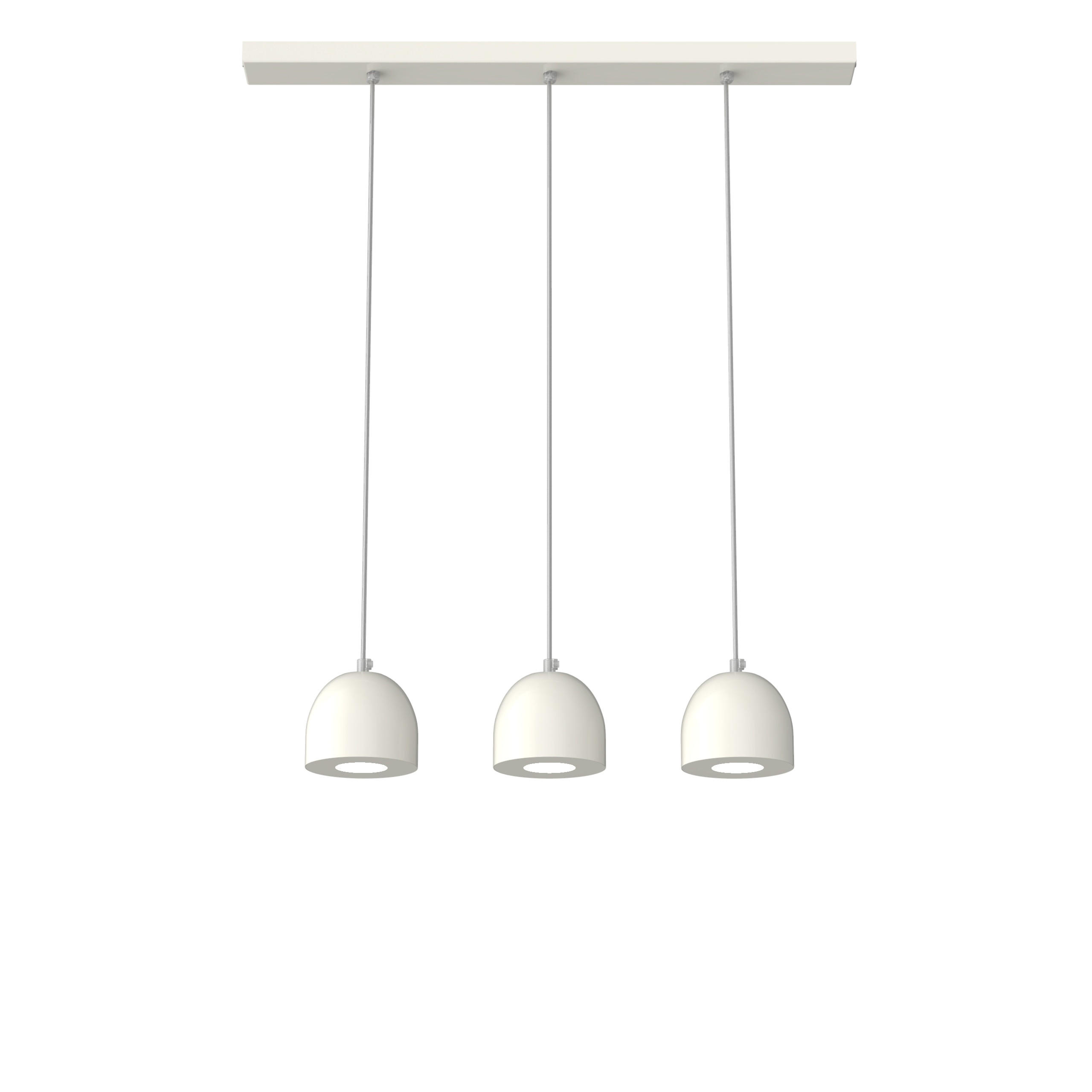 HÄNGELEUCHTE - Weiß Hochglanz, Metall (6.5/69/120cm) - Lumicom