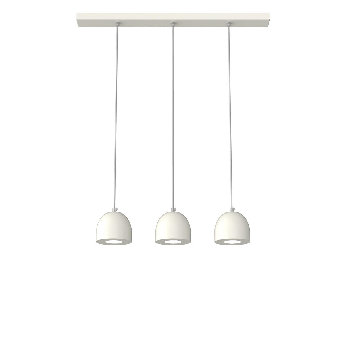 HÄNGELEUCHTE - Weiß Hochglanz, Metall (6.5/69/120cm) - Lumicom