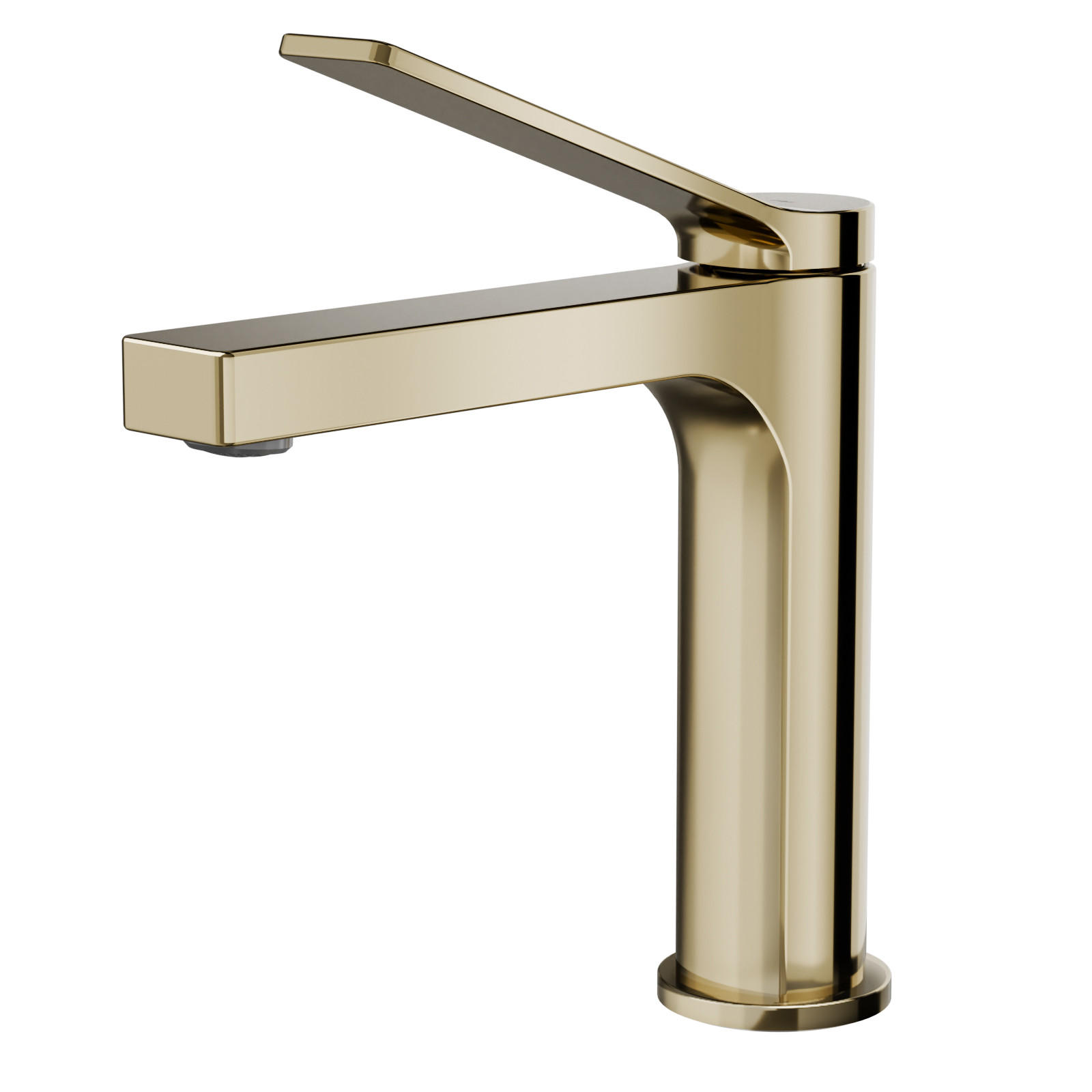 WASCHTISCHARMATUR Champagnergold mit zertifiziertem Filterelement - Goldfarben, Metall (17.3/4.6/19.5cm) - EMKE