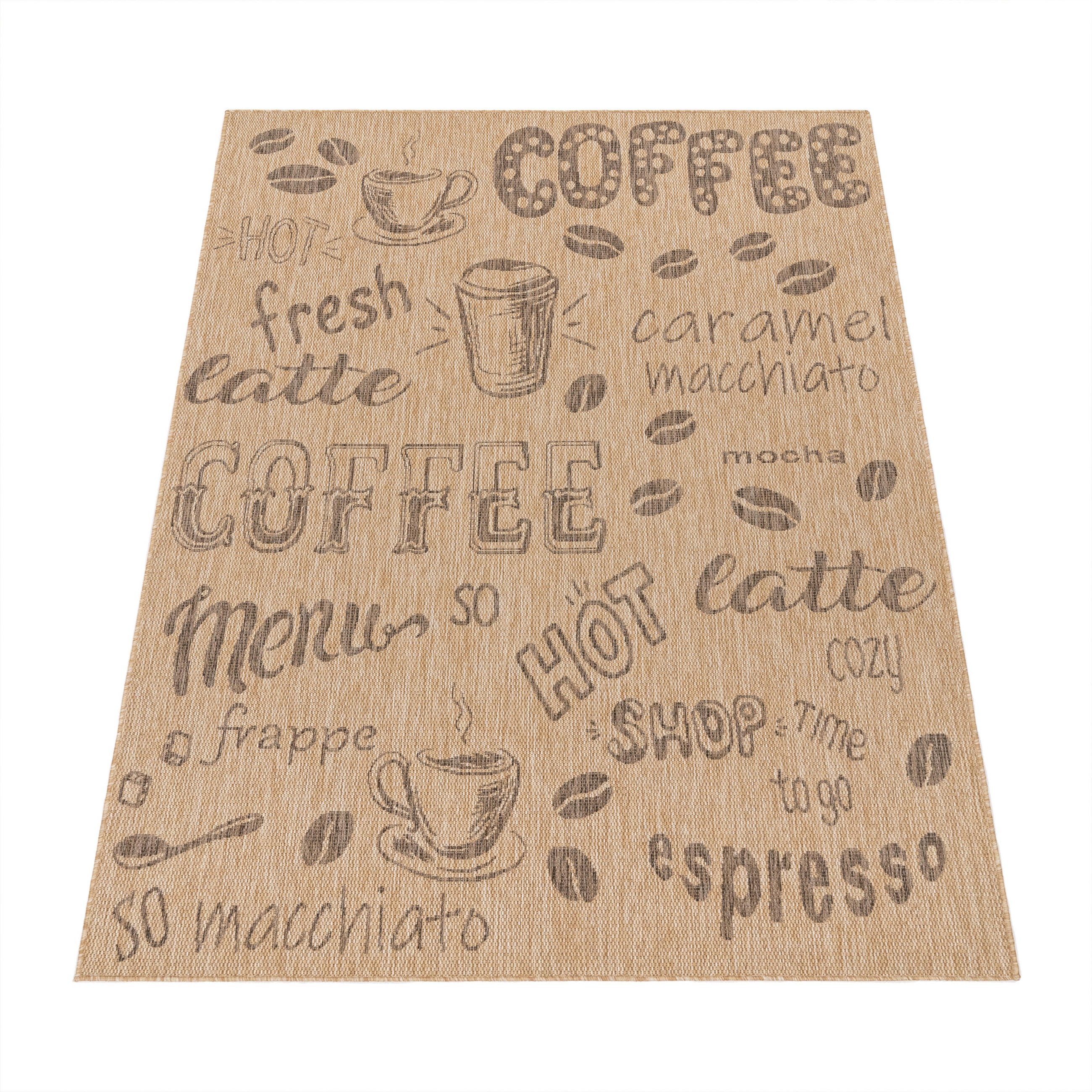 OUTDOORTEPPICH 120/160 cm Kitchen 382 - Beige, Textil (120/160cm) - Paco Home